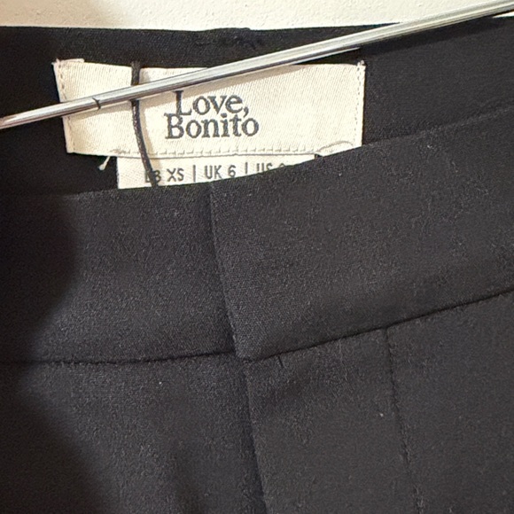 Love Bonito Black High-Waisted Tappered Trousers Dress Pants Size XS or 24 - Picture 2 of 11